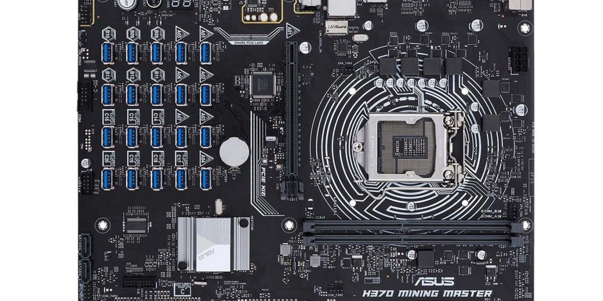 Esta placa de ASUS permite conectar 20 GPUs para la minería de criptomonedas