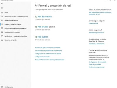 Cómo restaurar la configuración del firewall de Windows en caso de problemas