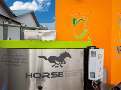 HORSE, la máquina que convierte basura orgánica en electricidad y abono